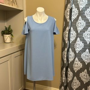 Dress Aline cold shoulder powder blue